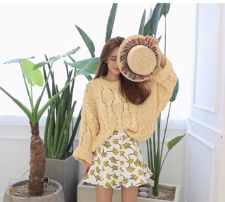 Mũ cói Gaucho uzzang rua thổ cẩm