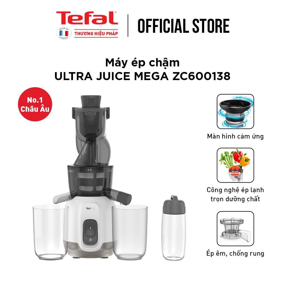 Máy ép chậm trái cây Tefal ZC600138 - Gian hàng chính hãng- BH 2 năm