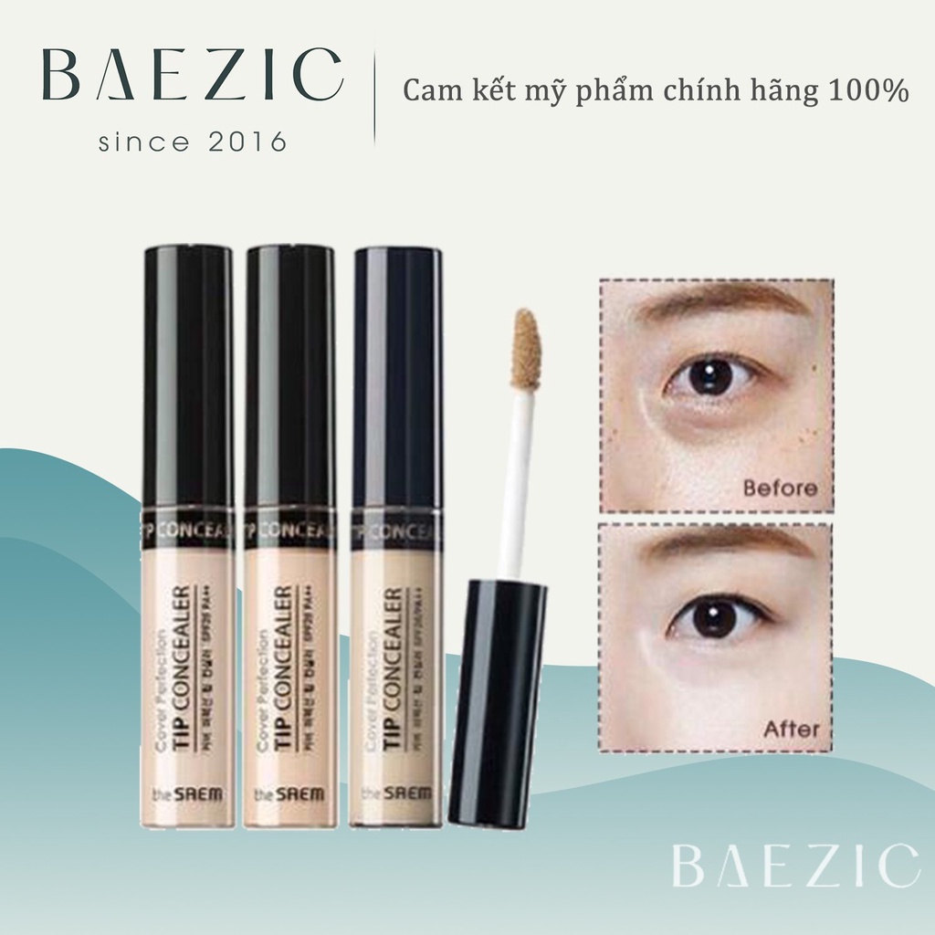 Kem Che Khuyết Điểm The Saem Cover Perfection Tip Concealer