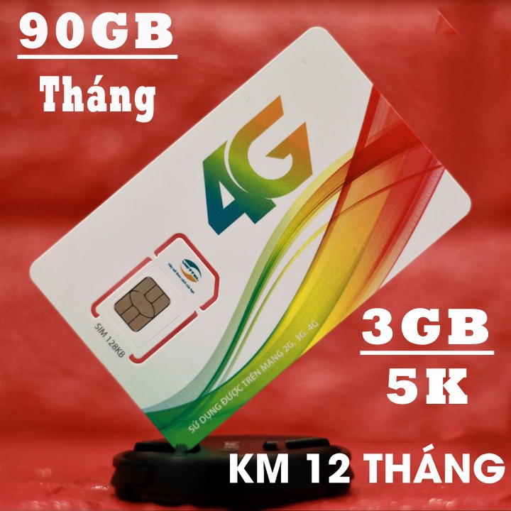 Sim Viettel 4G Gói MT5C Tặng 90GB/Tháng Tha Hồ Lướt Web