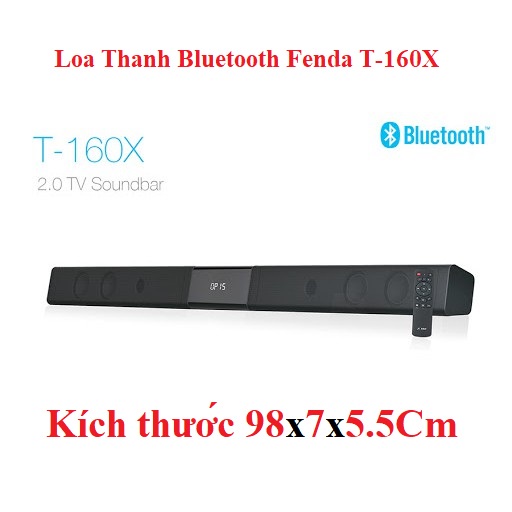 Loa Soundbar Fenda T-160X Bluetooth Optical có REMOTE - Hàng chính hãng