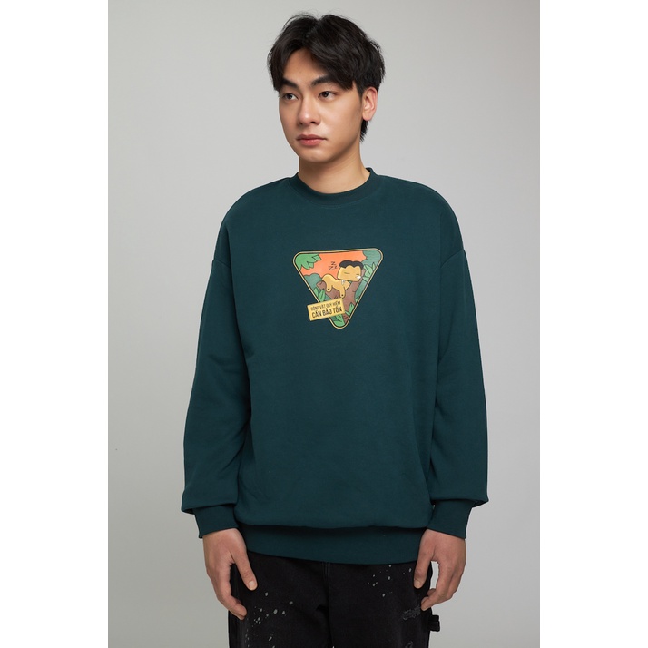 Áo Sweatshirt Nỉ Không Mũ Nam Nữ Unisex BOO Dáng Oversize Form Rộng Nỉ Da Cá In Hình Busticker | BigBuy360 - bigbuy360.vn