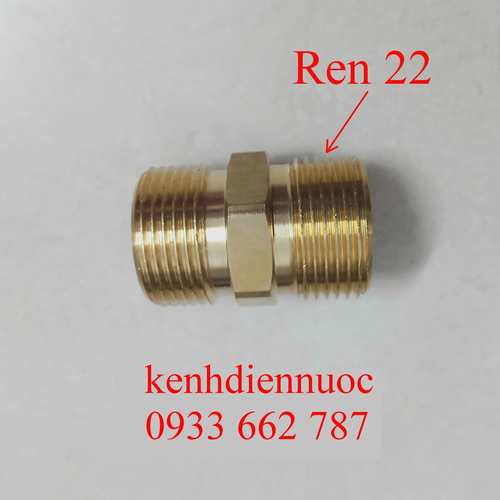 Nối ống áp lực ren 22mm dùng cho máy rửa xe