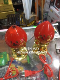 ĐÈN THỜ TRÁI ĐÀO 2, 16CM ( 1 CẶP )