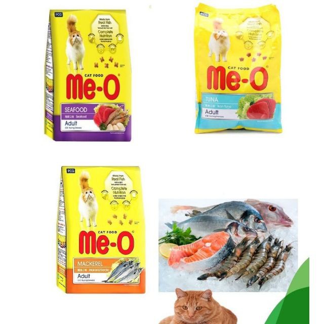 Hạt Cho Mèo, Đồ Ăn Cho Mèo Lớn _Meo_O Các Vị 1,2kg