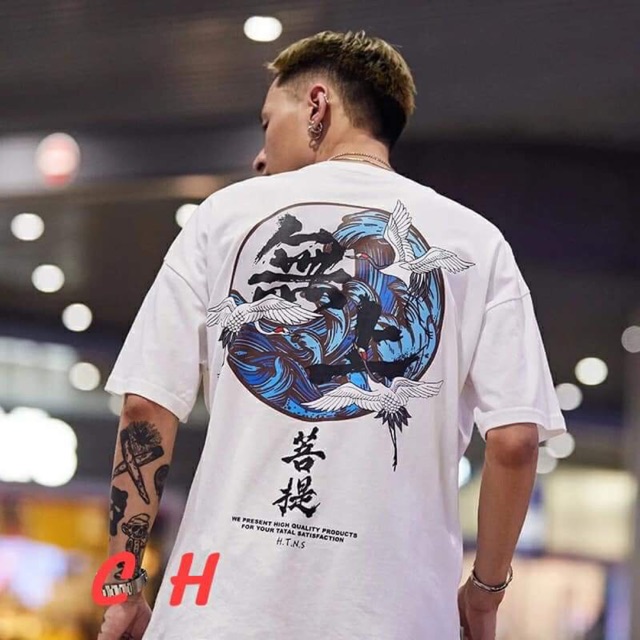 Áo lưng in cò chữ tàu COG587 | BigBuy360 - bigbuy360.vn