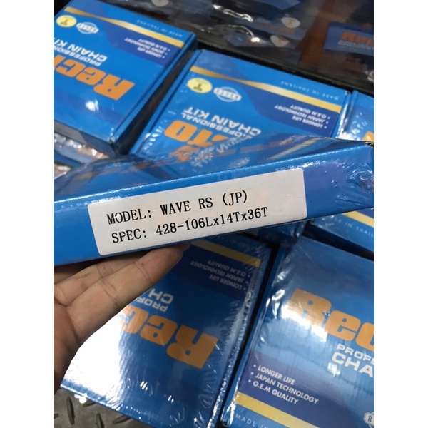 Nhông Sên Dĩa Recto Thailand lắp xe Honda Wave, Dream, Future