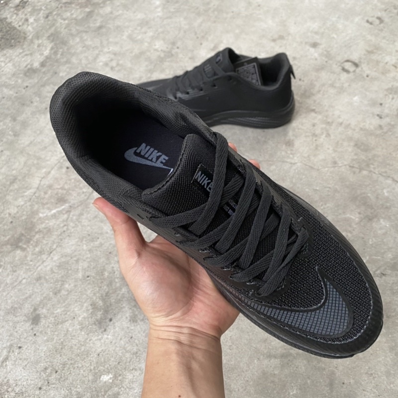 Giầy chạy bộ nam full đen mới, giầy tập gym, giầy thể thao