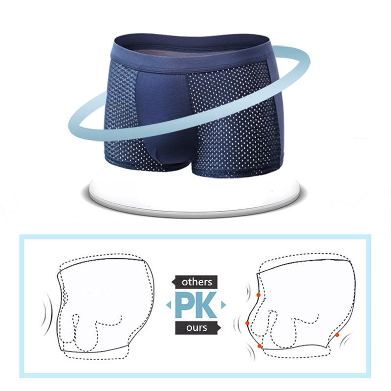 Bộ 4 Quần Lót Boxer Plus Size Cho Nam