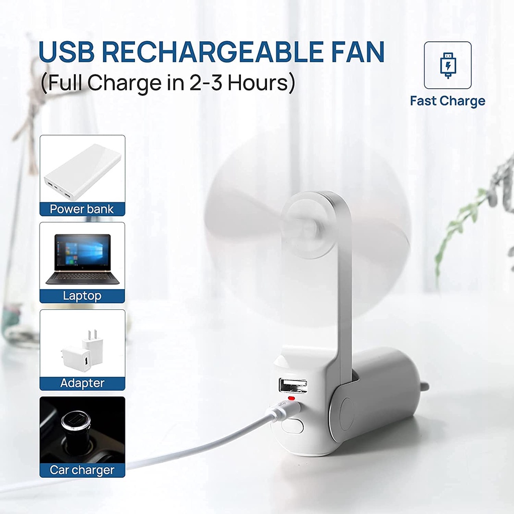 Quạt mini sạc usb Cầm Tay Có Thể Gập Lại Tiện Dụng