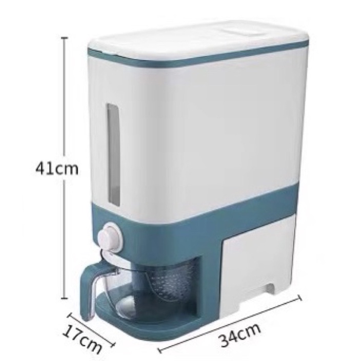 THÙNG ĐỰNG GẠO THÙNG GẠO THÔNG MINH MẪU MỚI 12KG KÈM KHAY ĐỰNG TRỨNG