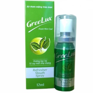 Greelux xịt thơm miệng - Vị cay mát nhẹ nhàng