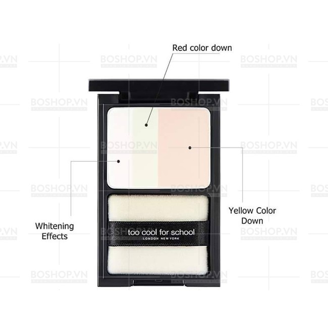 PHẤN PHỦ TOO COOL FOR SCHOOL VELVET PORE PACT 7G CHÍNH HÃNG - 5628