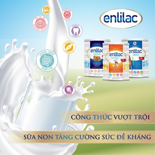 Sữa bột Enlilac Gold Max+ - Hộp 400g - 900g Sữa bột giúp bé ăn ngon miệng,hấp thu dinh dưỡng, sữa cao năng lượng cho trẻ