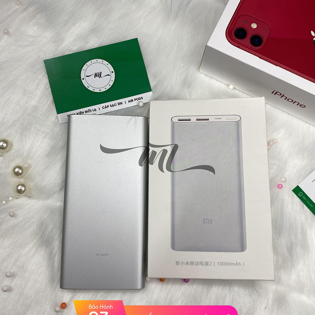 Sạc dự phòng xiaomi 10000mah Gen 2S 2018 chính hãng, có tem bảo hành đầy đủ.