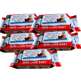 10 Khăn Ướt Baby Apollo 80gr