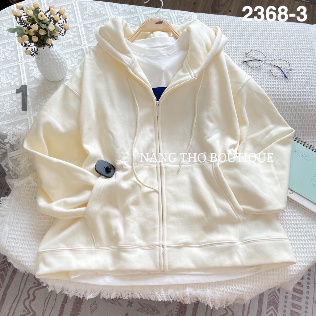 Áo khoác trơn nỉ đủ màu chất nỉ, form rộng, nhiều màu (ảnh thật do shop chụp) 2368