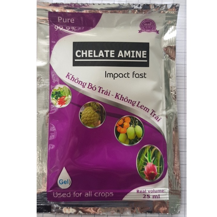Thuốc kích thích tăng trưởng Chelate Amine - Chuyên Dùng Cho Cây Thanh Long - Chống Bó Trái - Đặc Biệt Không Lem - Gói 2