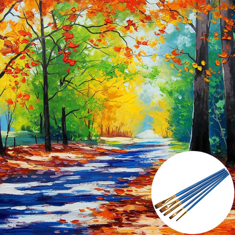 Set 5 Cọ Vẽ Tranh Sơn Dầu Chuyên Nghiệp