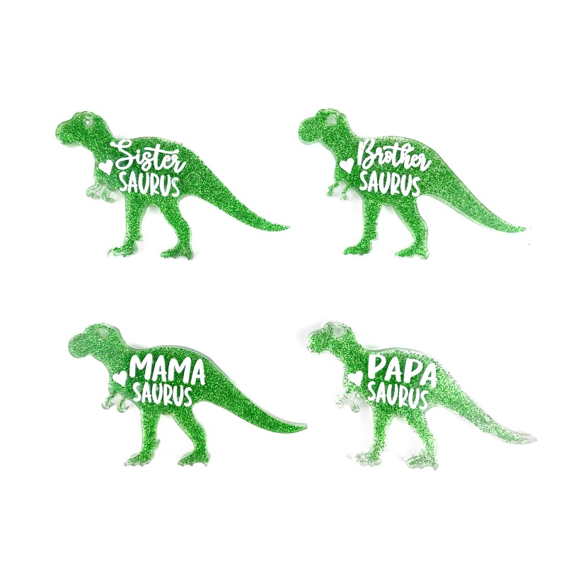 Sa Khuôn Silicone Làm Móc Khóa Hình Động Vật / Gấu / Khủng Long Sáng Tạo