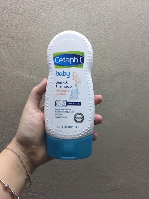 Cetaphyl baby wash and shampoo 230ml - xách tay mỹ