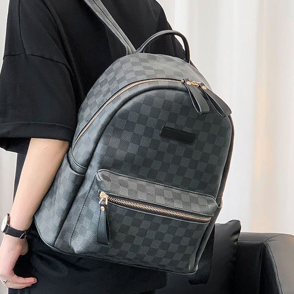 Balo da thời trang chất liệu da PU cao cấp có ngăn laptop riêng - Zinly