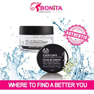 Gel Dưỡng Mắt - giảm thâm ngăn ngừa nếp nhăn The Body Shop Elderflower Unperfumed Eye Gel