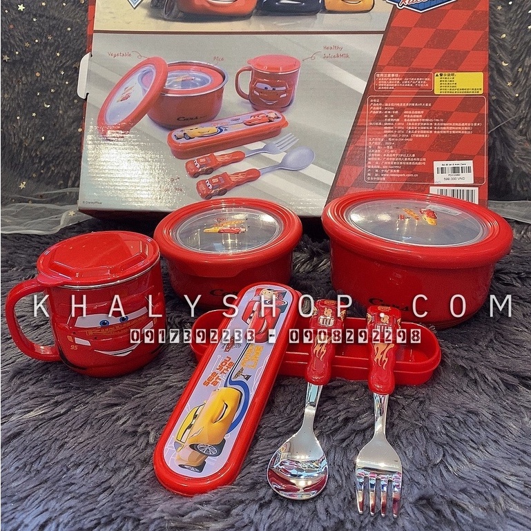 Combo Set Ăn hình xe CAR95 Disney cho Bé trai