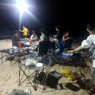 Bộ đèn led camping cần câu