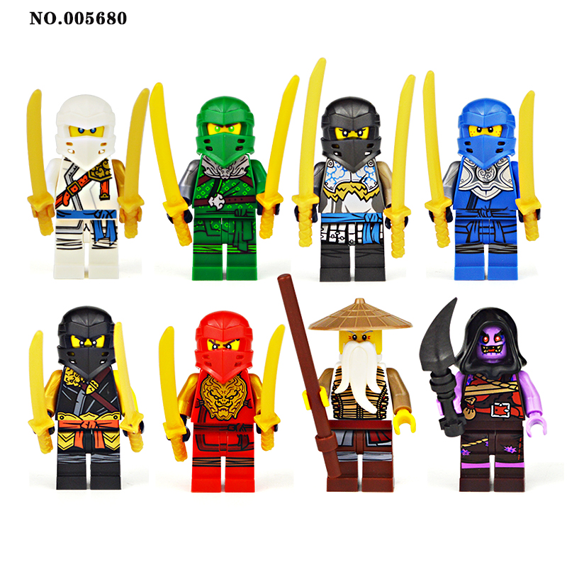 Set 8 Mô Hình Lego Ninja Thú Vị Dành Cho Bé