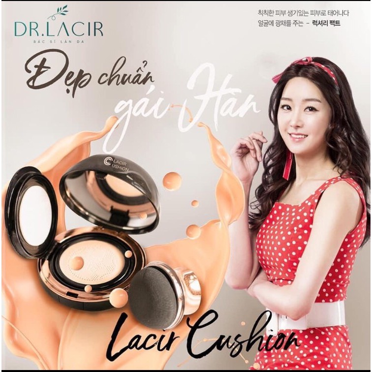 [mua 1 tặng 1] Phấn Nhung Cusion Lacir 3in1 Dr. Lacir - chống nắng, tráng hồng căng bóng, bền màu hơn 12h