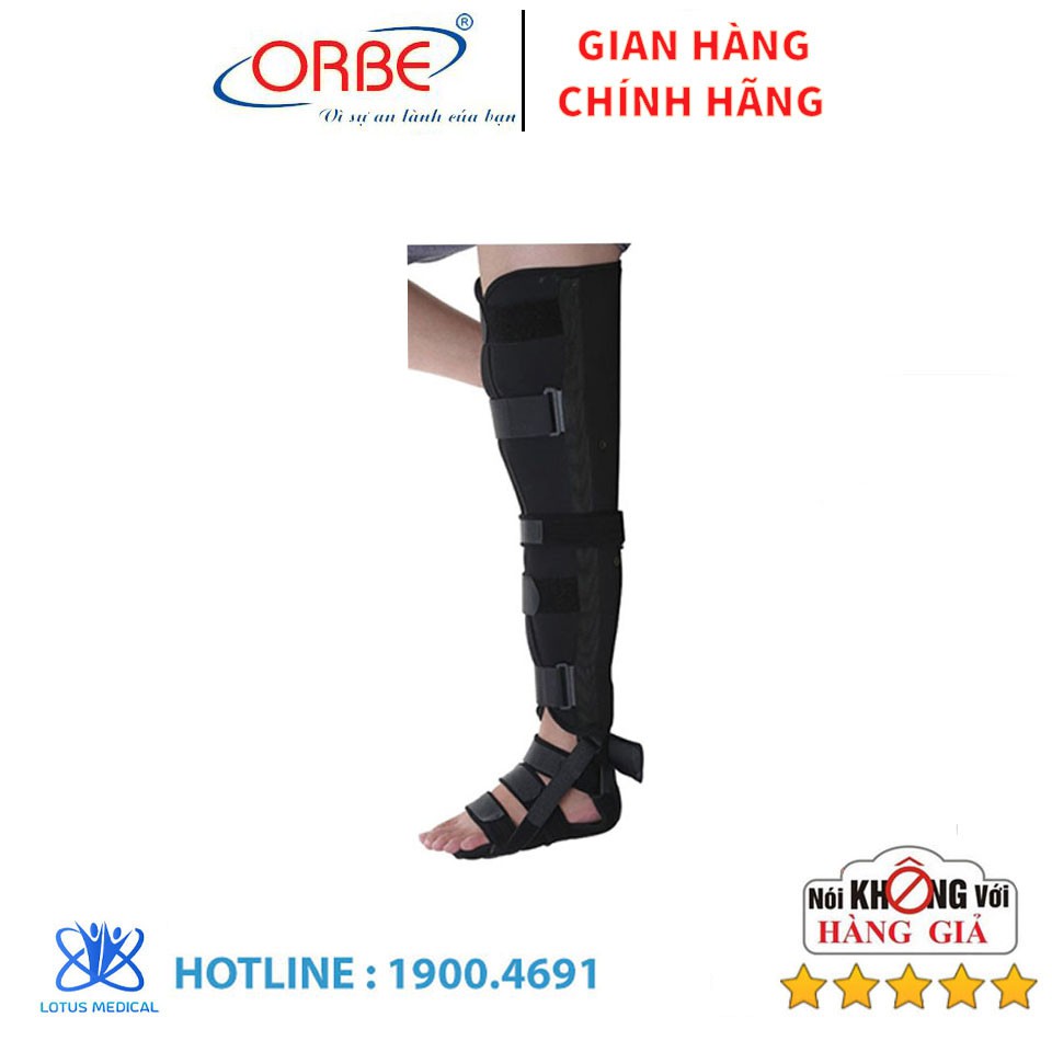 Nẹp chân ORBE H1 - chấn thương khớp và quanh khớp gối.