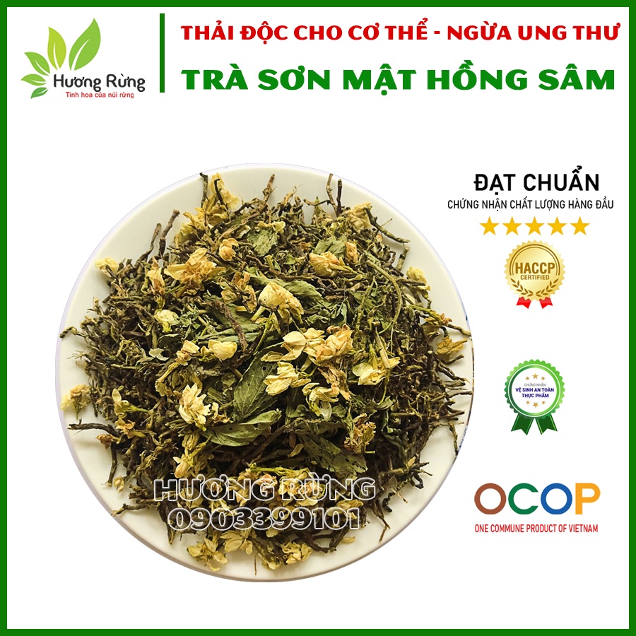 TRÀ SƠN MẬT HỒNG SÂM 500g, loại ngon, nguyên chất - Đặc Sản Hương Rừng