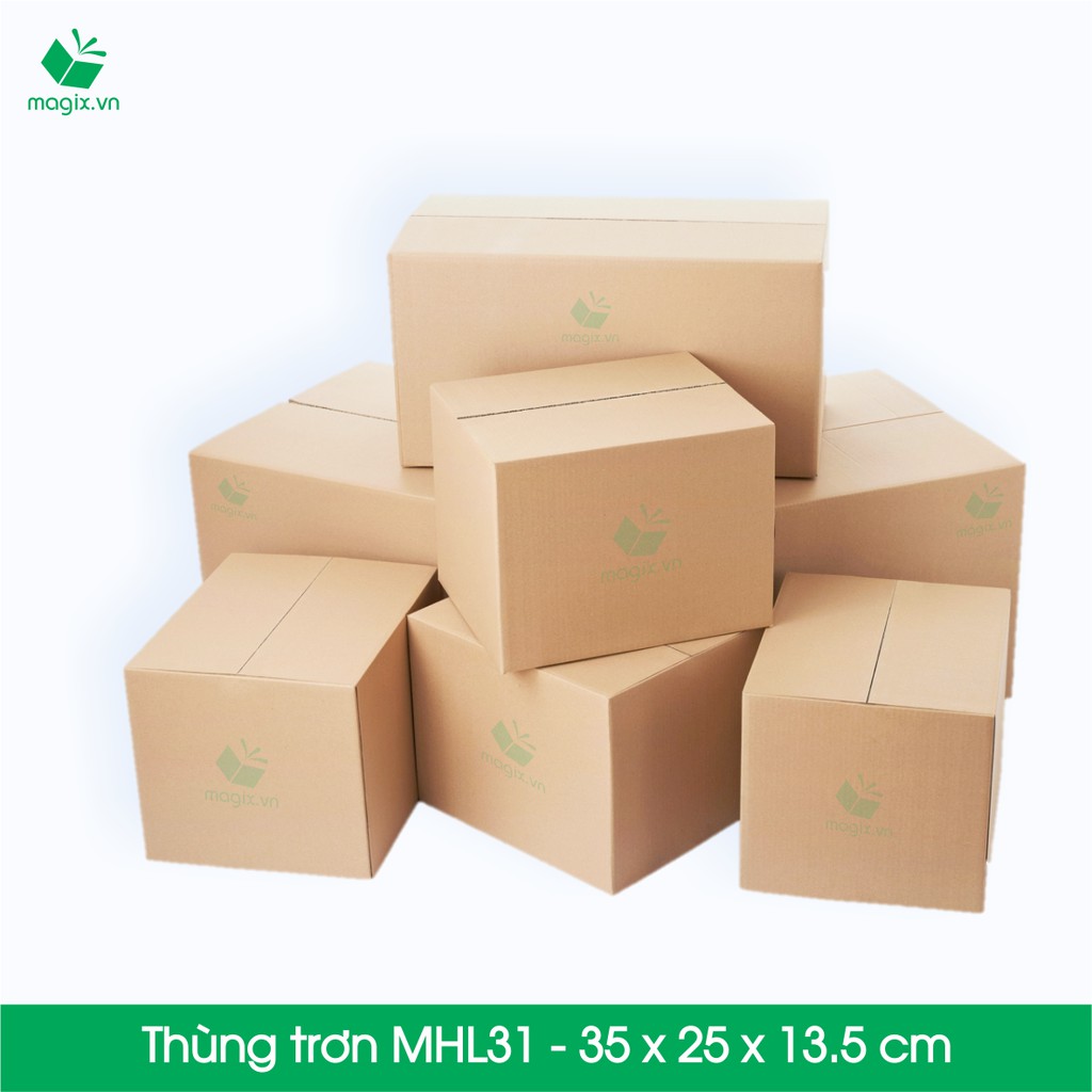 20 Thùng hộp carton - Mã MHL31 - Kích thước 35x25x13,5 (cm)