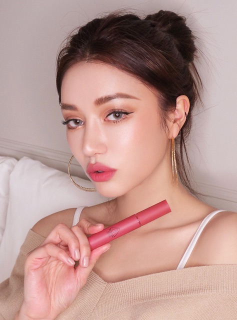 SON KEM 3CE VELVET LIP TINT #PINK BREAK HỒNG ĐÀO