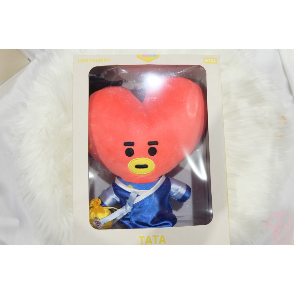 [ CÓ SẴN] - BT21 GẤU BÔNG HANBOK STANDING DOLL LIMITTED EDITION OFFICIAL