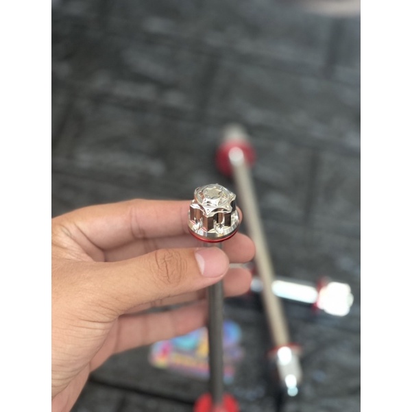 Cốt Bánh Inox304 Trước, Sau Các Dòng Xe Kèm Tán Lông Đền Đỏ