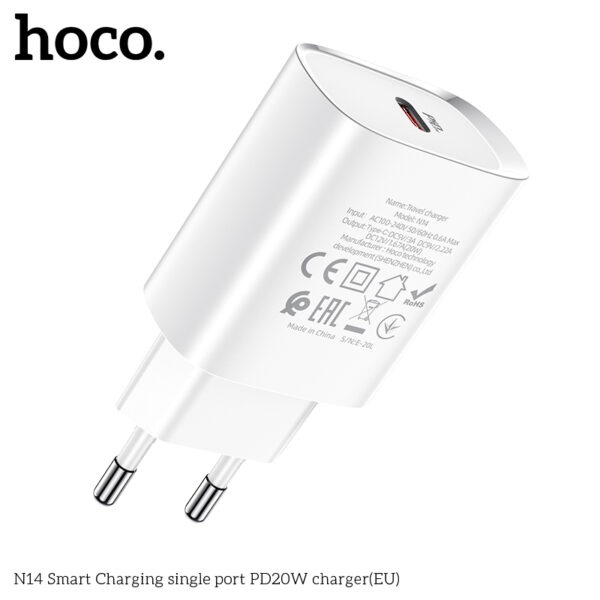 Củ sạc nhanh HOCO N14 PD 20W chân tròn