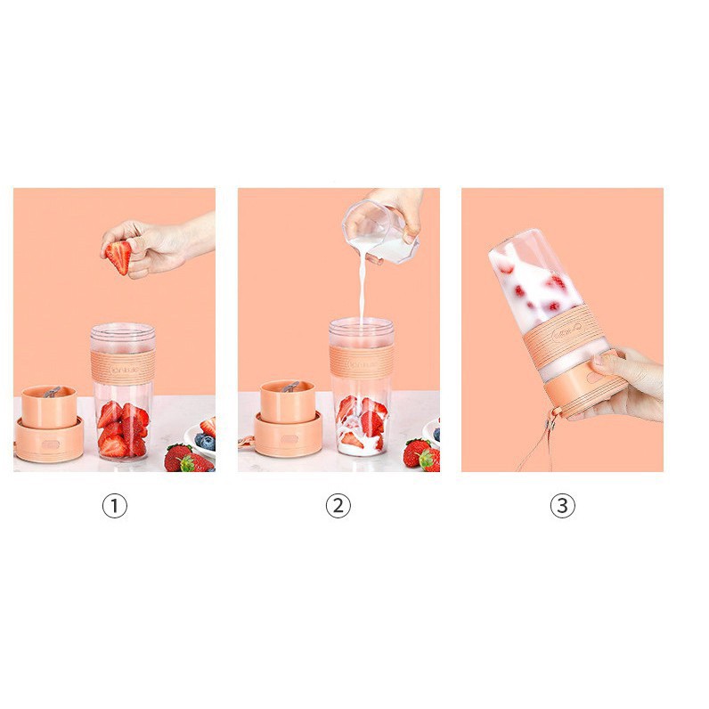 Máy xay sinh tố cầm tay xạc điện, cắm USB Ankale