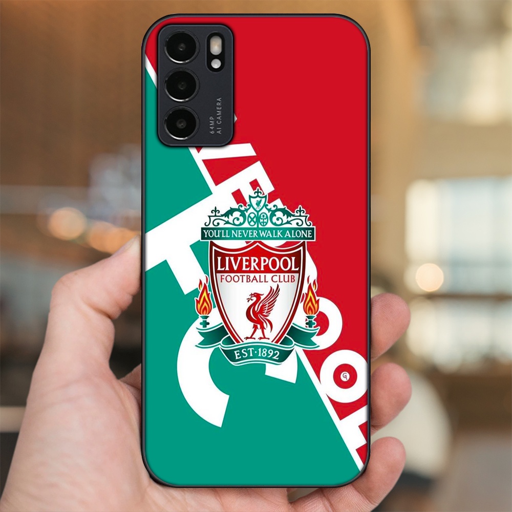 Ốp lưng Oppo Reno 6 5G viền đen in hình Liverpool FC