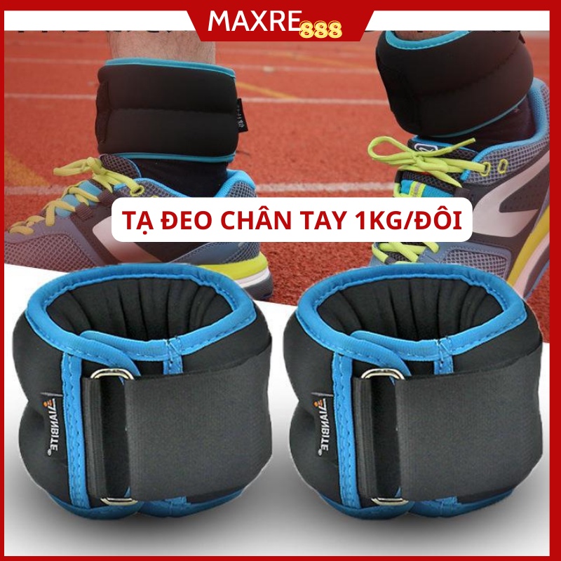 Tạ Đeo Chân Tay Hỗ Trợ Tập Gym Chạy Bộ Thể Thao Chất Liệu Bị Sắt Bền Loại 1kg (0.5kg/tạ)