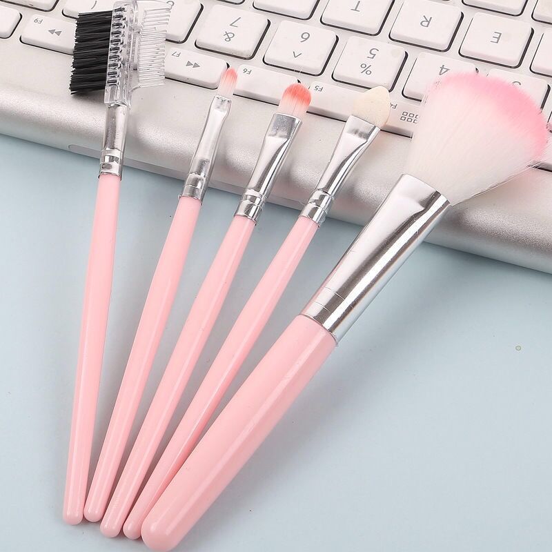 Bộ 5 cây cọ trang điểm phấn mắt kẻ lông mày chuyên nghiệp dành cho bạn nữ