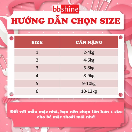 Bộ thun cotton loang cộc tay mát mẻ cho bé trai và bé gái 2-13kg chất co giãn thoải mái đáng yêu BBShine – BVN021