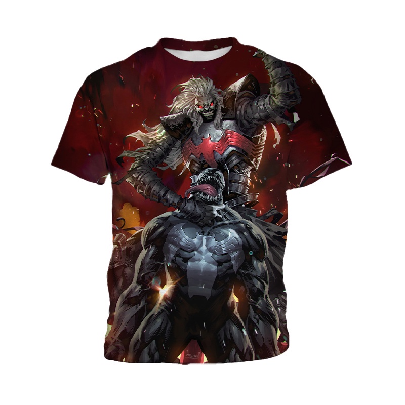 Áo thun ngắn tay in hình phim Venom 3d thời trang cho bé trai 3-13 tuổi
