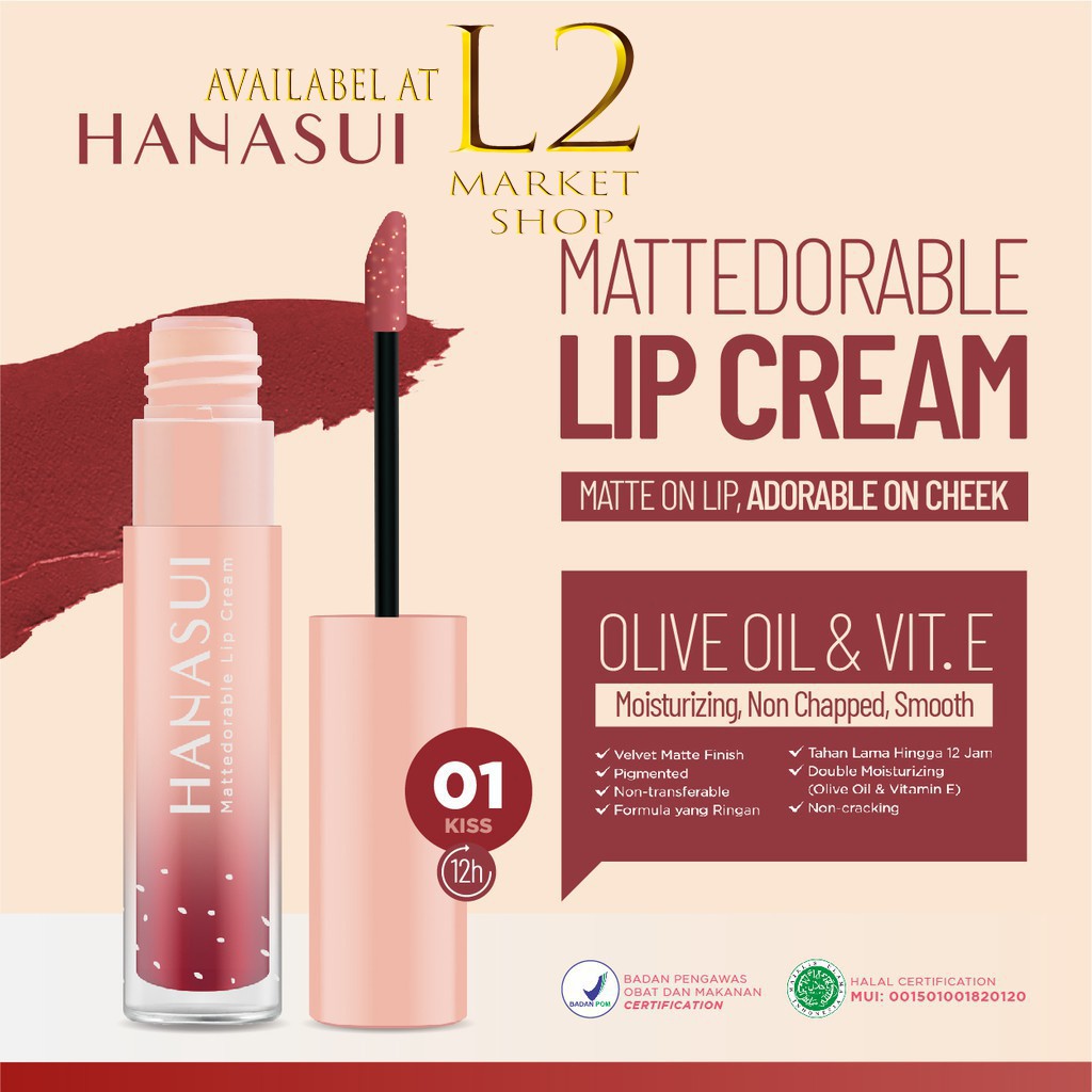 (hàng Mới Về) Son Kem Lì Hanasui Lên Màu Đẹp Lâu Trôi | BigBuy360 - bigbuy360.vn