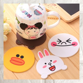 - Bộ 10 Đế lót ly hình cute