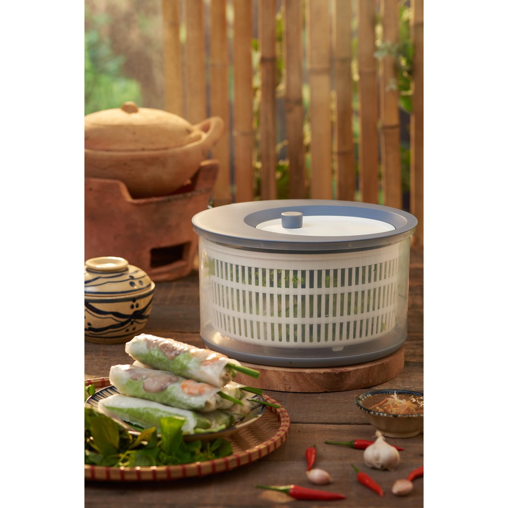 RỔ QUAY RAU FITIS Nora Salad Spinner - XANH XÁM FB-01E1