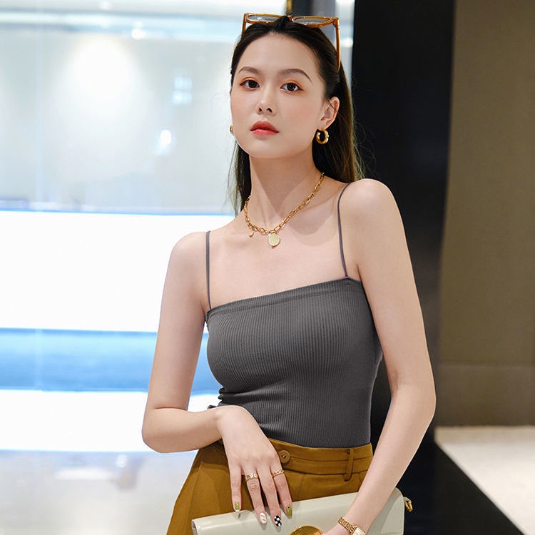 Áo Hai Dây Màu Sắc Trơn Quyến Rũ Cho Nữ