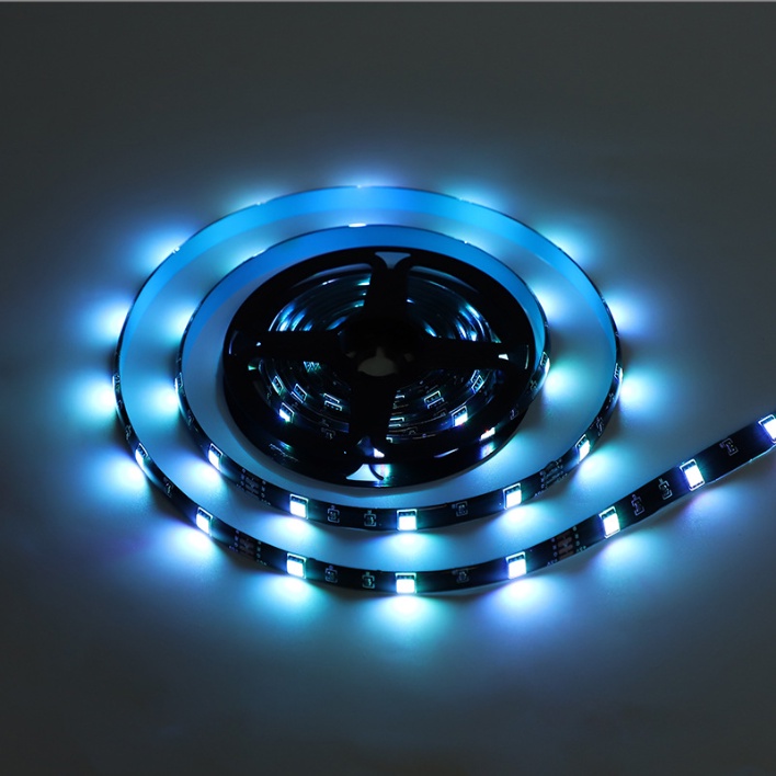 Đèn led Tiktok RGB 16 triệu màu điều khiển bằng remote, combo dây led đổi màu kèm dây kết nối. Dây silicon chống nước