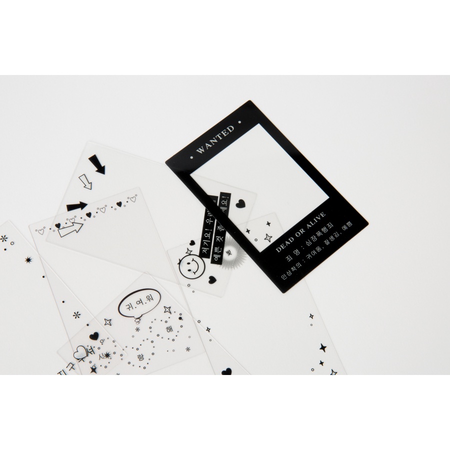 Toploader Decor ARTBOX Hàn Quốc Trang Trí Card Ảnh Photocard Polaroid 18 Khung Các Câu Nói Thú Vị